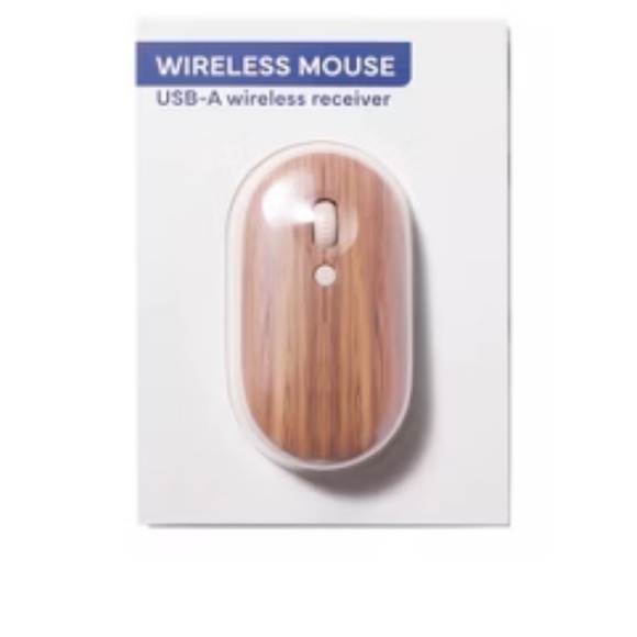 Wood Grain Wireless Mouse - Picture 1 of 2